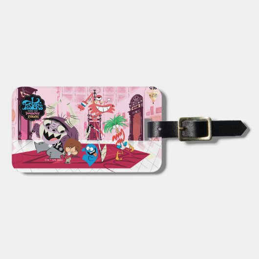 フォスターの故郷を思い浮かべる友達 |踊り ラゲッジタグ (正面横)