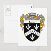 フォスター家紋（マント付き） ポストカード (正面/裏面)