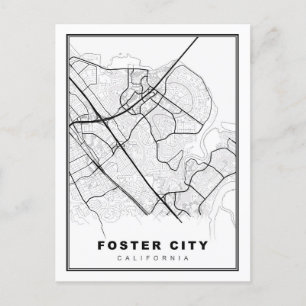 フォスター市地図 シーズンポストカード