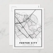 フォスター市地図 シーズンポストカード (正面/裏面)