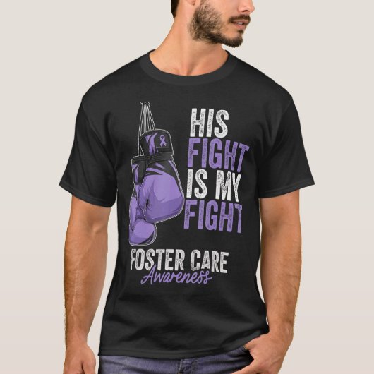 フォスター気に認識度月ボクシング手袋ラベンダー Tシャツ (正面)