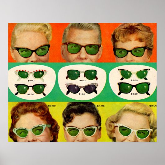 フォスター・グラントと1950年代 ポスター (正面)