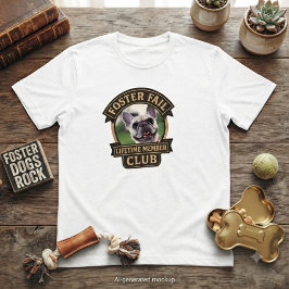 フォスター・フェイル永久会員 - レトロな犬のレスキュー トライブレンドＴシャツ
