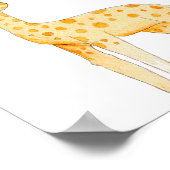 フォスターINFANTIL JIRAFAアクアレラ・パラ・カルト・ニーニョス ポスター (角)