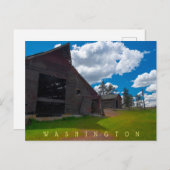 フォソムファームフィッシュトラップレイクワシントン ポストカード (正面/裏面)