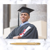 フォッエレガントトゴールドフォイルブラック卒業パーティー ゲストブック