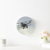 フォッカー三面飛行機 ラウンド壁時計 (ホーム)