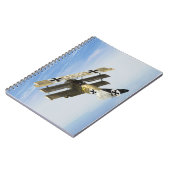 フォッカーDr1の三葉機のノート ノートブック (左側)