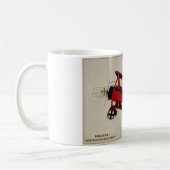 フォッカーDR 1の戦闘機WWIのコーヒー・マグ コーヒーマグカップ (左)