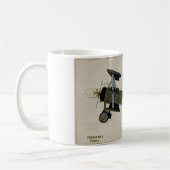 フォッカーDR 1の戦闘機WWIのコーヒー・マグ コーヒーマグカップ (左)