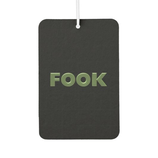 フォックグリーンブラックカーエアーフレッシュナー カーエアーフレッシュナー (正面)