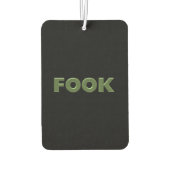 フォックグリーンブラックカーエアーフレッシュナー カーエアーフレッシュナー (裏面)