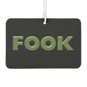 フォックグリーンブラックカーエアーフレッシュナー カーエアーフレッシュナー (裏面)