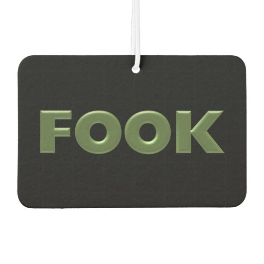 フォックグリーンブラックカーエアーフレッシュナー カーエアーフレッシュナー (正面)