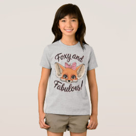 フォックスアンドファブルーズキュートフェンネックキツネ トライブレンドTシャツ