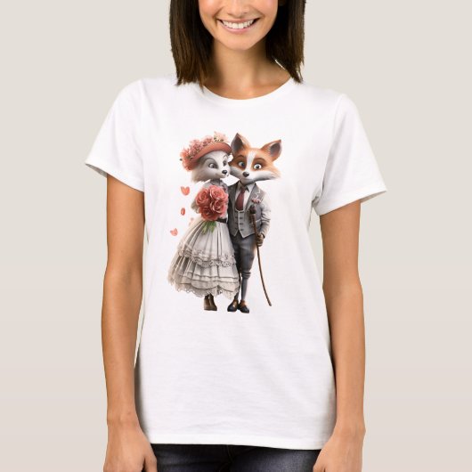 フォックスカップル Tシャツ (正面)
