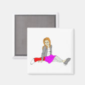 フォックスガール磁石 マグネット (正面/裏面)