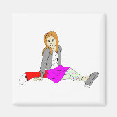 フォックスガール磁石 マグネット (正面)