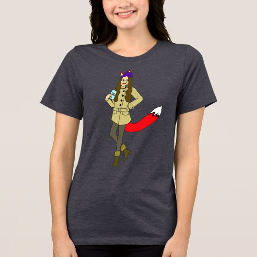 フォックスガール トライブレンドTシャツ (正面)