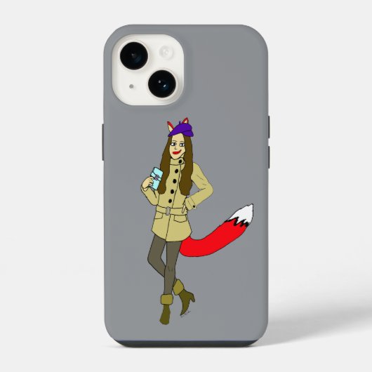 フォックスガール iPhoneケース (裏面)
