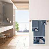 フォックスクラシッククリスマスの暗い冬のシーン バスタオルセット