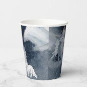 フォックスクラシッククリスマスの暗い冬のシーン 紙コップ (裏面)