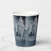 フォックスクラシッククリスマスの暗い冬のシーン 紙コップ (右)