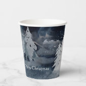 フォックスクラシッククリスマスの暗い冬のシーン 紙コップ (正面)