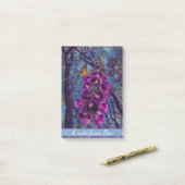 フォックスグローブの上の蝶 ポストイット (デスク上)