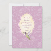 フォックスグローブハミングバード結婚式招待状 招待状 (裏面)