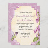 フォックスグローブハミングバード結婚式招待状 招待状 (正面/裏面)