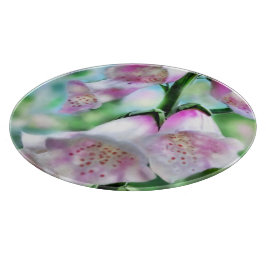 フォックスグローブフラワーフローラパープルグリーンガーデン カッティングボード