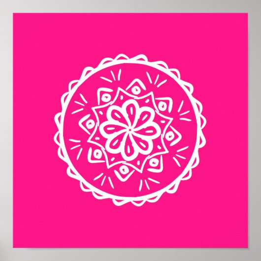 フォックスグローブマンダラ ポスター (正面)