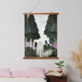 フォックスグローブ幽霊 吊り下げ型タペストリー (寝室)