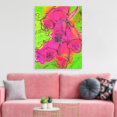 フォックスグローブ キャンバスプリント (インサイチュ (リビング))