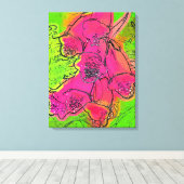 フォックスグローブ キャンバスプリント (インサイチュ (ウッドフロア))