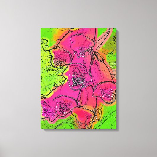 フォックスグローブ キャンバスプリント (正面)