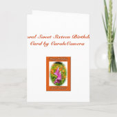 フォックスグローブ&リリースイート16誕生日カード 招待状 (裏面)