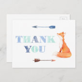 フォックスサンキューカード、経済サンキューカード ポストカード (正面/裏面)