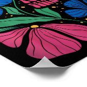 フォックストロツデルタスタンゴスフラワーボホ ポスター (角)