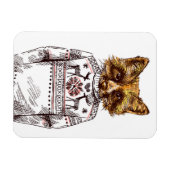 フォックスドレスドキツネ マグネット (横)