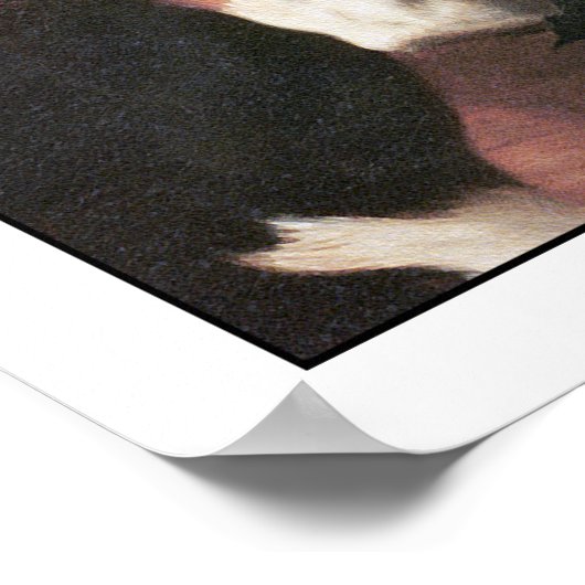 フォックスハウンズの女の子 – ヴィンテージアートポスターby理容師 ポスター (角)