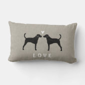 フォックスハウンドシルエット愛 ランバークッション (裏面)
