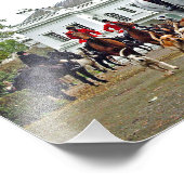 フォックスハウンドッグスホースウエストバークシャー狩りイングランド フォトプリント            (角)