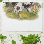 フォックスハウンド キッチンタオル (折り畳み)