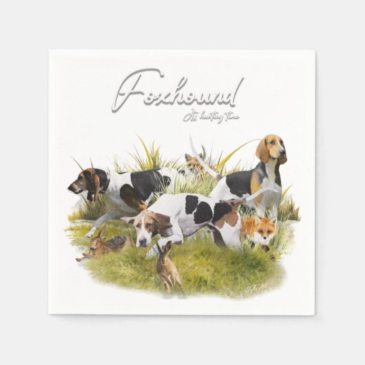 フォックスハウンド スタンダードカクテルナプキン (正面)