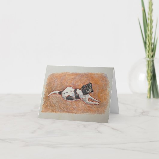 フォックスハウンド・テリア サンキューカード (正面)