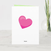 フォックスピンクとグリーンバレンタインデー シーズンカード (裏面)