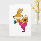 フォックスフィットネスのダンベル カード (黄色い花)