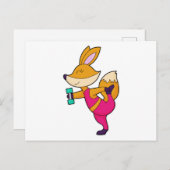 フォックスフィットネス ダンベル ポストカード (正面/裏面)